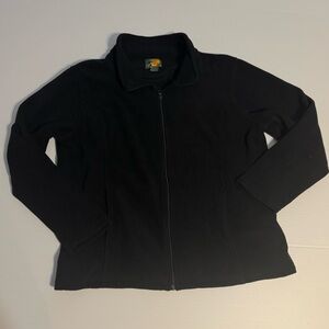 Bass Pro Shops Men’s Black Fleece Full Zip Up Jacket 2X 2XL XXL